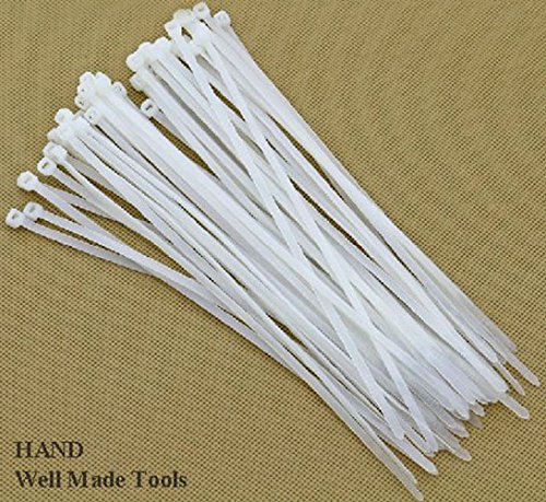 Zip tie wraps en nylon blanc de 150mm pour en finir avec le désordre des câbles