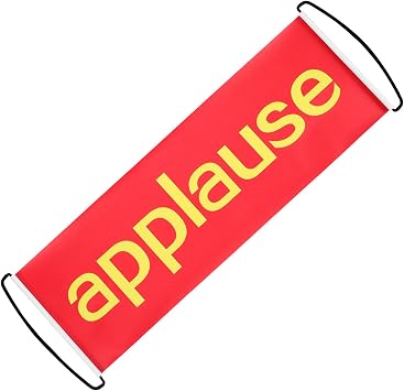 DECHOUS Automatic Retractable Banner for Small Theater Shows Weddings and Parties Interactive Cheering Prop Quick Setup for Enhanced Audience Engagement and Fun