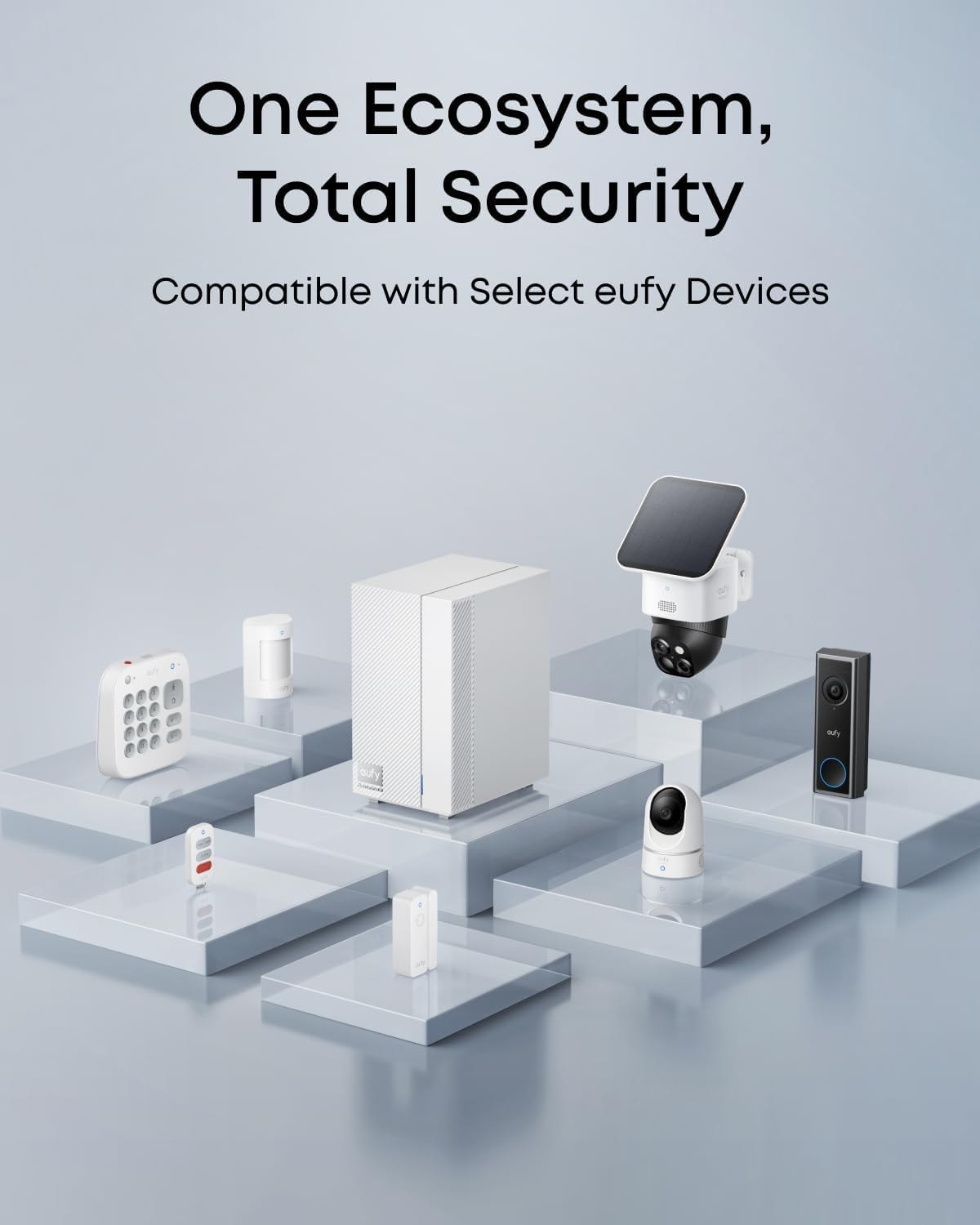 eufy ExpertSecure System E10, Home Security Center, 4G Connectivity and Battery Backup, Flexible Contract, Advanced Local AI, Compatible with eufy Security Products