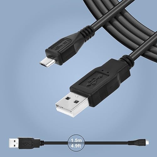 Miniatura 2 de kybate Cable de alimentación de carga micro USB de 5 pies para GolfBuddy Voice 2 GPS Telémetro