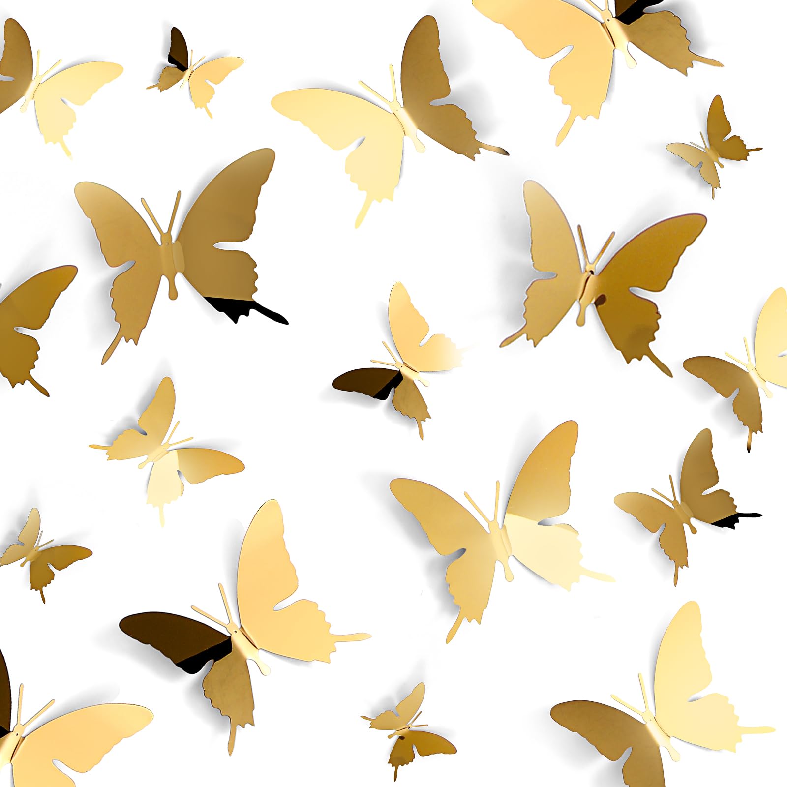 Amazon.com: Ferraycle 48 Pieces Metal Butterfly Wall Decor