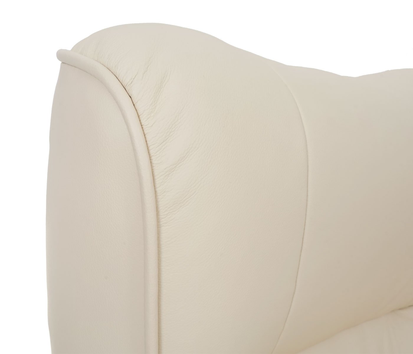Robas Lund Montreal sillón reclinable/Silla Relax con Taburete/Silla Descanso Cuero Color Crema 64022CH5