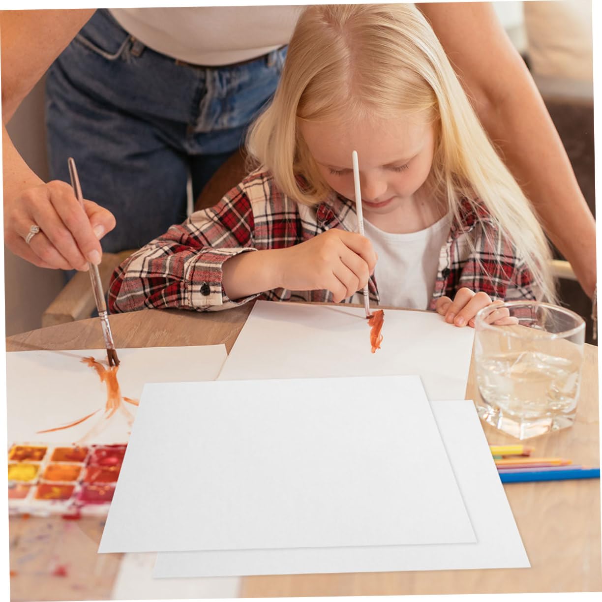 DOITOOL 100blätter Aquarellpapier in Großpackungen Dickes Künstler-malpapier Für Aquarelltechniken Aquarellpapier Zum Malen Für Verschiedene Projekte Und Malsitzungen