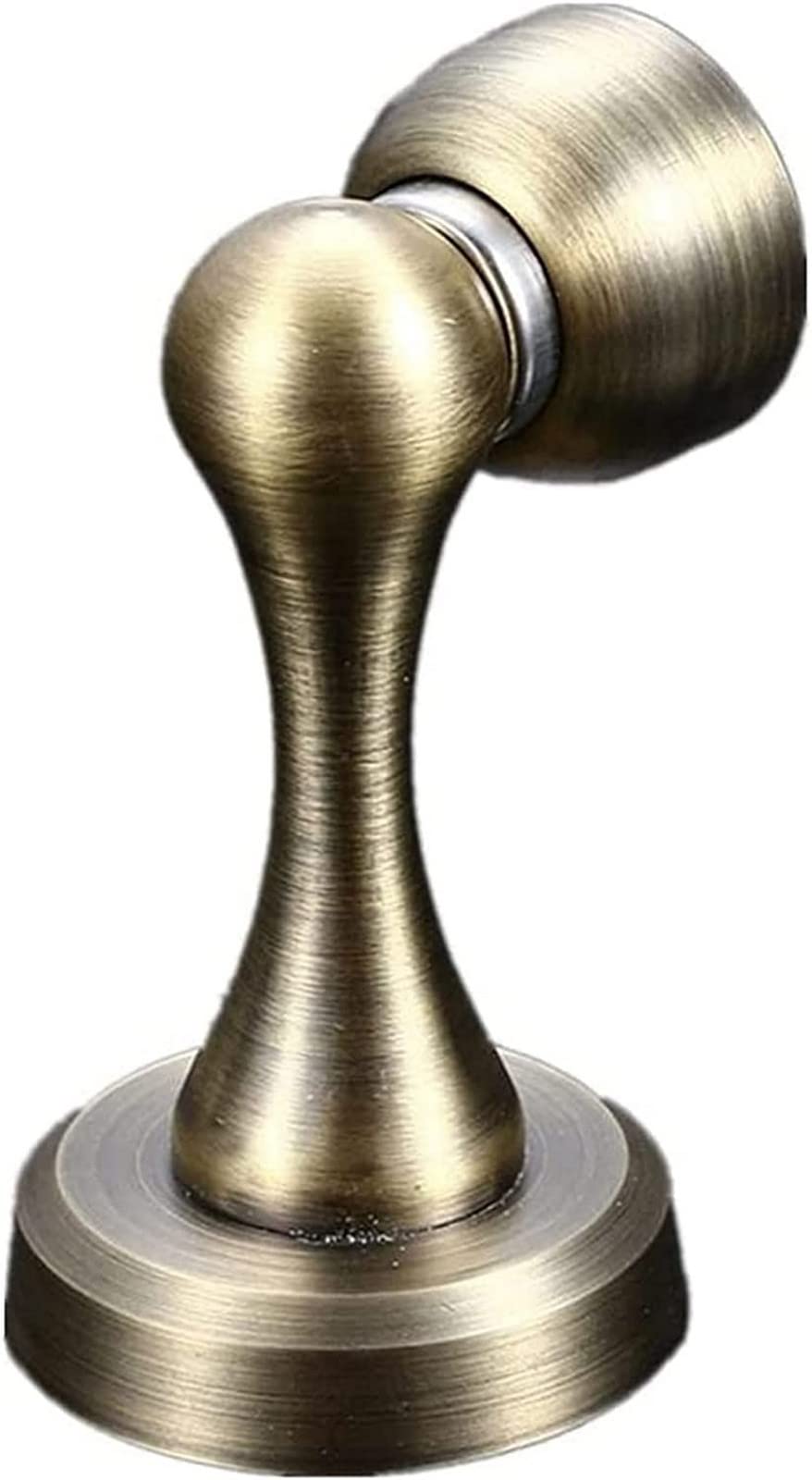 Nvsfzgiyg Glod Door Stop Wall Mounted Stopper Stainless Steel Strong Magnetic Anti-Collision Thickened Adjustable Height, For Bathroom Kitchen, Red(Glod)