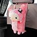 Urparcel Cute Soft Pink Plush Master Rabbit Tissue Box Cover Car Accessories Home Decor