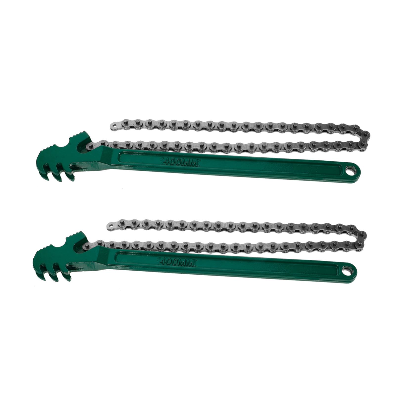 Cabilock Llave de Cadena para Filtro de Aceite 2 Piezas Acero al Carbono | Trinquete de Alta Resistencia, Verde, para Filtro de Combustible y Carcasa de Agua