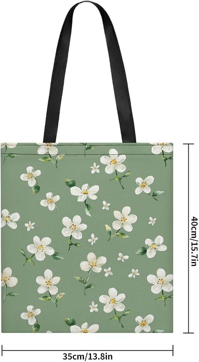 Vintage Style Flowers Tote Bag Large Treat Bags for Women Men image 4