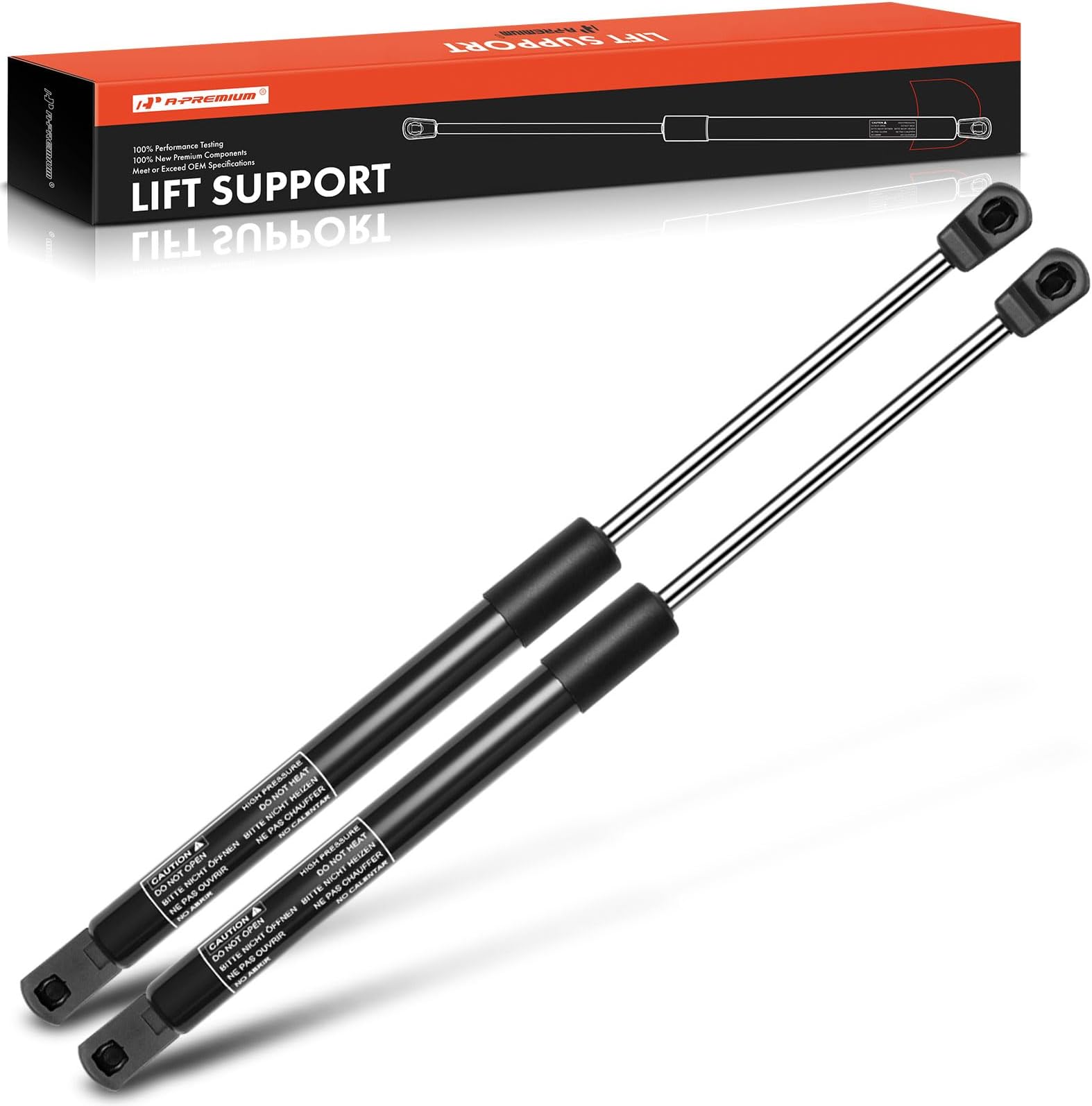 Front Hood Lift Supports Shock Struts Compatible with Ford and Mercury Models - Crown Victoria/Grand Marquis 2005-2011, Marauder 2003-2004, Sedan - Replace# 6W7Z16C826AA(2PC Set)