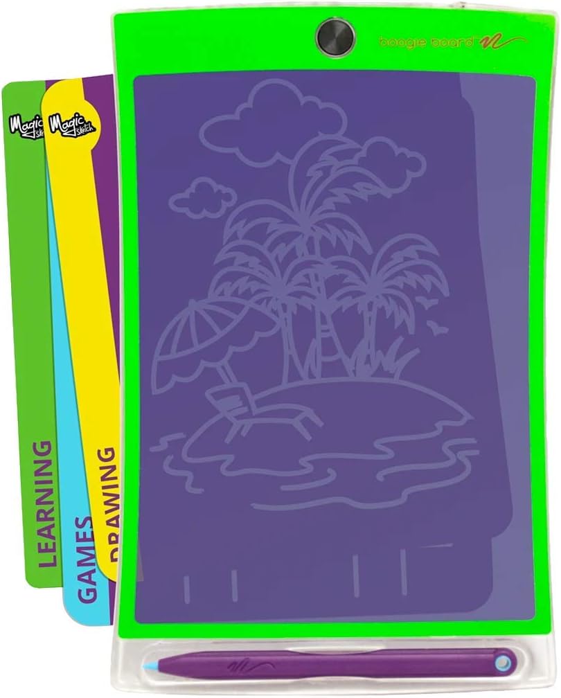Boogie Board Disney Frozen II Magic Sketch - Paperless Writing Tablet, 4 Stylus, Stencils of Frozen Characters Elsa, Anna, Olaf & More - Authentic