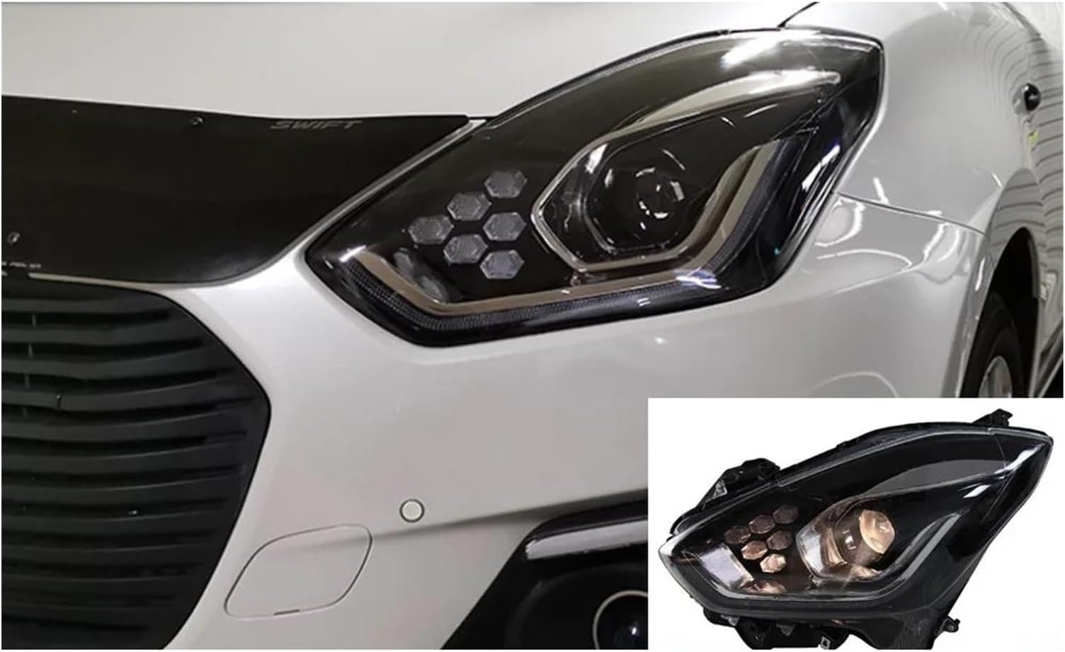 Headlight Assembly Car Headlamp Car Lights For Suzuki For Swift LED Headlight 2017 2018 2019-2020 Head Lamp Drl Projector Lens Automotive Accessories(RHD)