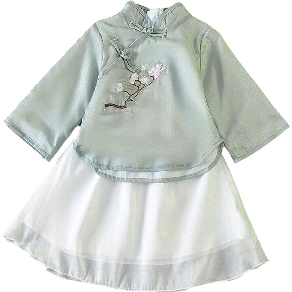Disfraz de actuación para niñas estilo vestido chino antiguo para fiestas y eventos escolares
