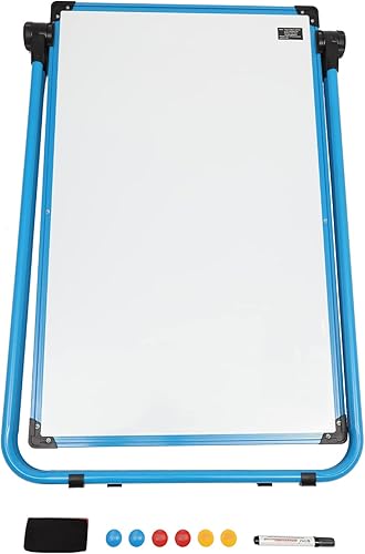 Miniatura 6 de Caballete pizarra blanca de 36 x 24 pulgadas, de doble cara, magnética, de borrado en seco, caballete portátil, altura ajustable, soporte de