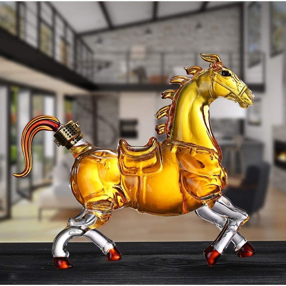 Amazon | デキャンタ 馬 ウイスキー デカンタ、動物ワインボトル エア