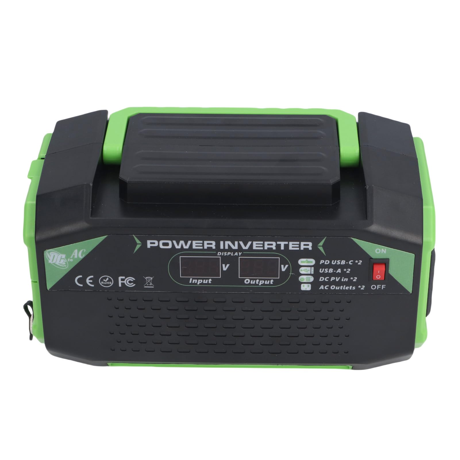 Dilwe Zmodyfikowany Falownik Sinusoidalny 300 W Przetwornica Samochodowa ABS 12 V do 220 V z Podwójnym Portem USB Podwójne Uniwersalne Gniazda Wyświetlacz LCD do Użytku W Podróży Kempingowej