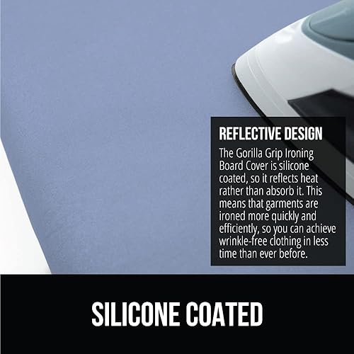 Vista 13 de Gorilla Grip - Funda reflectante de silicona para tabla de planchar