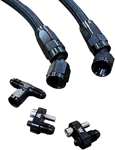 Miniatura 6 de Kit de ventilación de vapor 4 ANComplete LS3 L99 Coolant Crossover negro