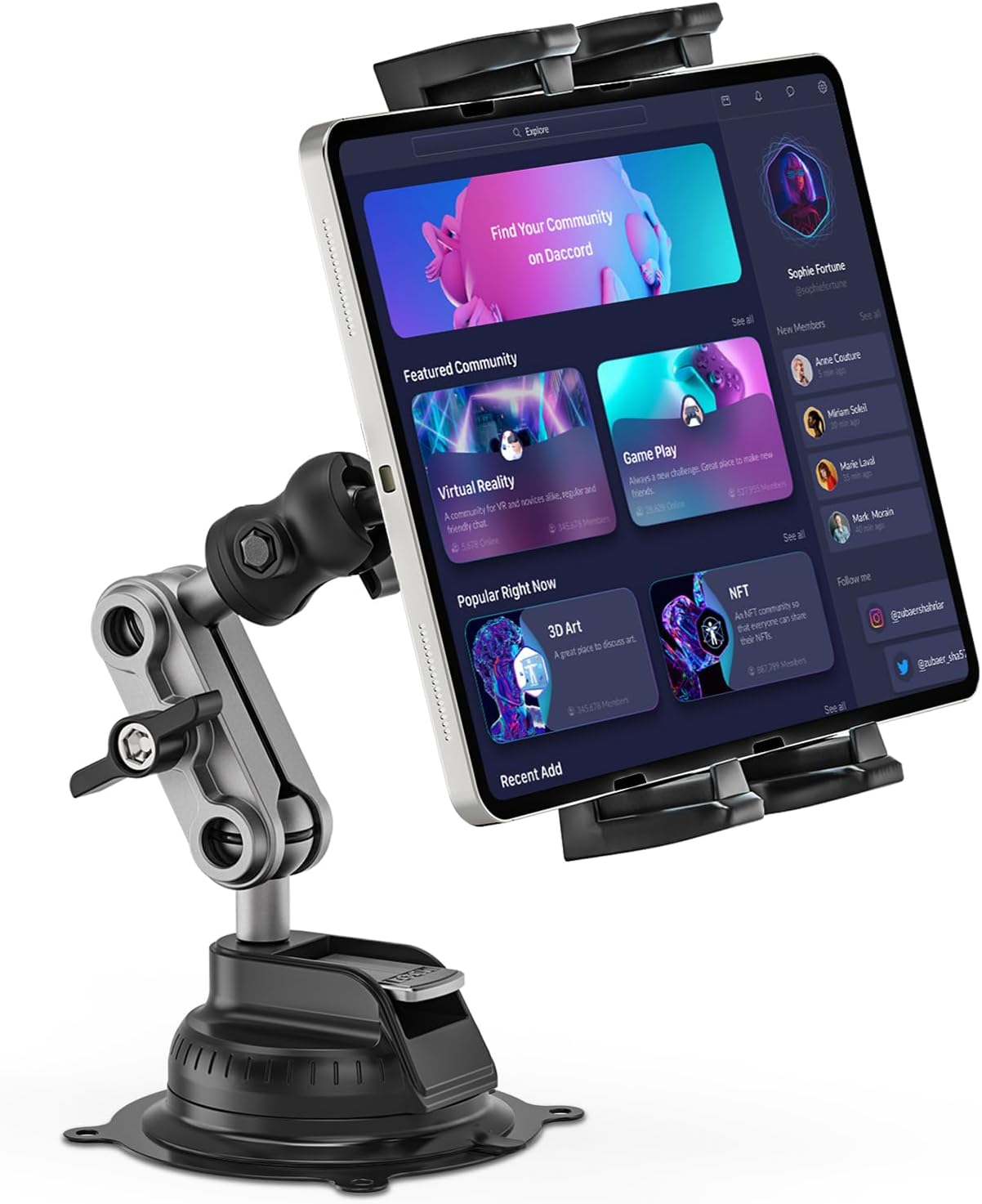 OHLPRO Tablet Halterung Auto - 360° Drehbar Mit Saugnapf Für 5-13 Zoll