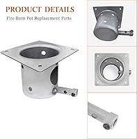 Vista 3 de Fire Burn Pot Replacement Parts for Traeger Pellet Grill,Compatible with Traeger Grill and Most Pit Boss Grills