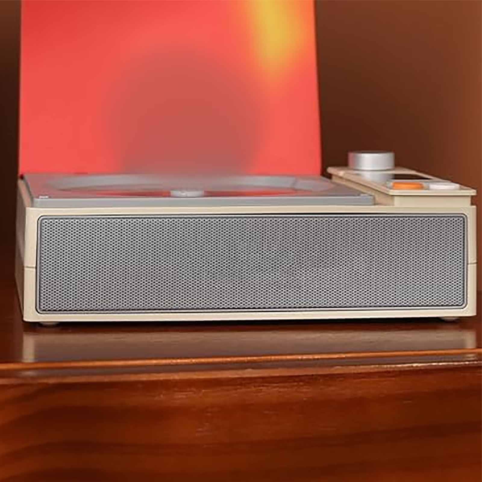 Lettore CD portatile, lettore musicale compatto con suono ad alta fedeltà, altoparlanti integrati, design leggero per casa e viaggio