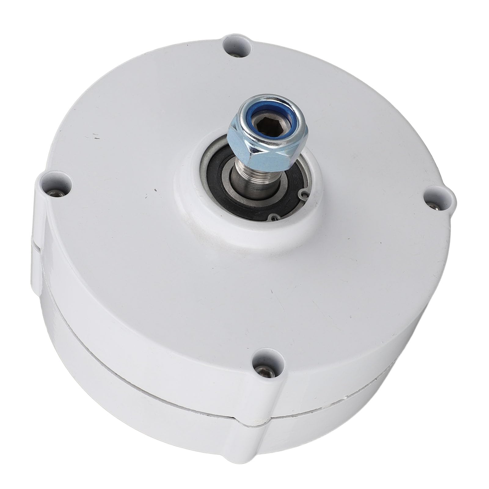 Generatore CA a Magnete Permanente Generatore a Doppio Albero da 48 V Uscita Trifase Lubrificazione a Grasso Compatto 14 X 14 Cm per Sistemi di Turbine Eoliche Verticali o Orizzontali (100W)