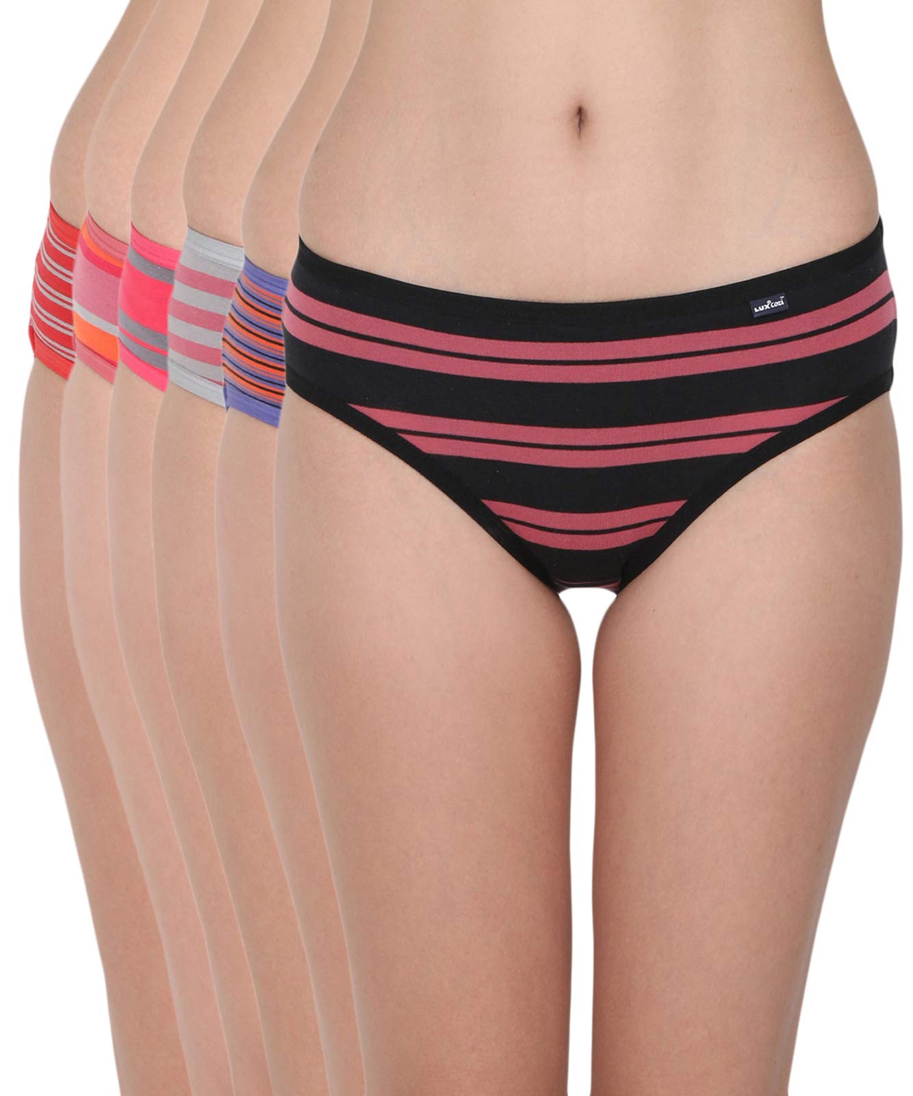 lux cozi Women's Cotton Women's'S Printed Pack of 6 Hipsters Modern All Over Print Hipster Panties (Colors and Prints May Vary) (Pack 6)-picture-48