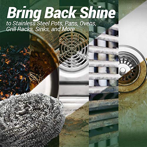 Bestzy Topreiniger, roestvrij staal, schuurspiraal, voor keukenreinigers, 20 stuks - Image 5