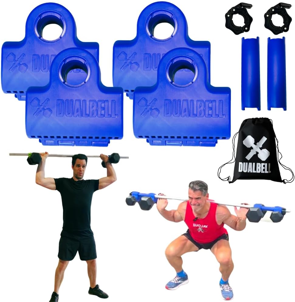 Dumbbell Barbell Converter – 1″ Standard Bars, Up to 100lb Capacity – Dumbbell Converter Home Gym Equipment, Versatile Weight Lifting Set, Suitable for Men and Women