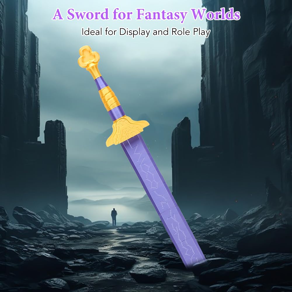 Garsent Espada Púrpura Cosplay Traje Prop Anime Halloween Coleccionable Accesorio Fantasía