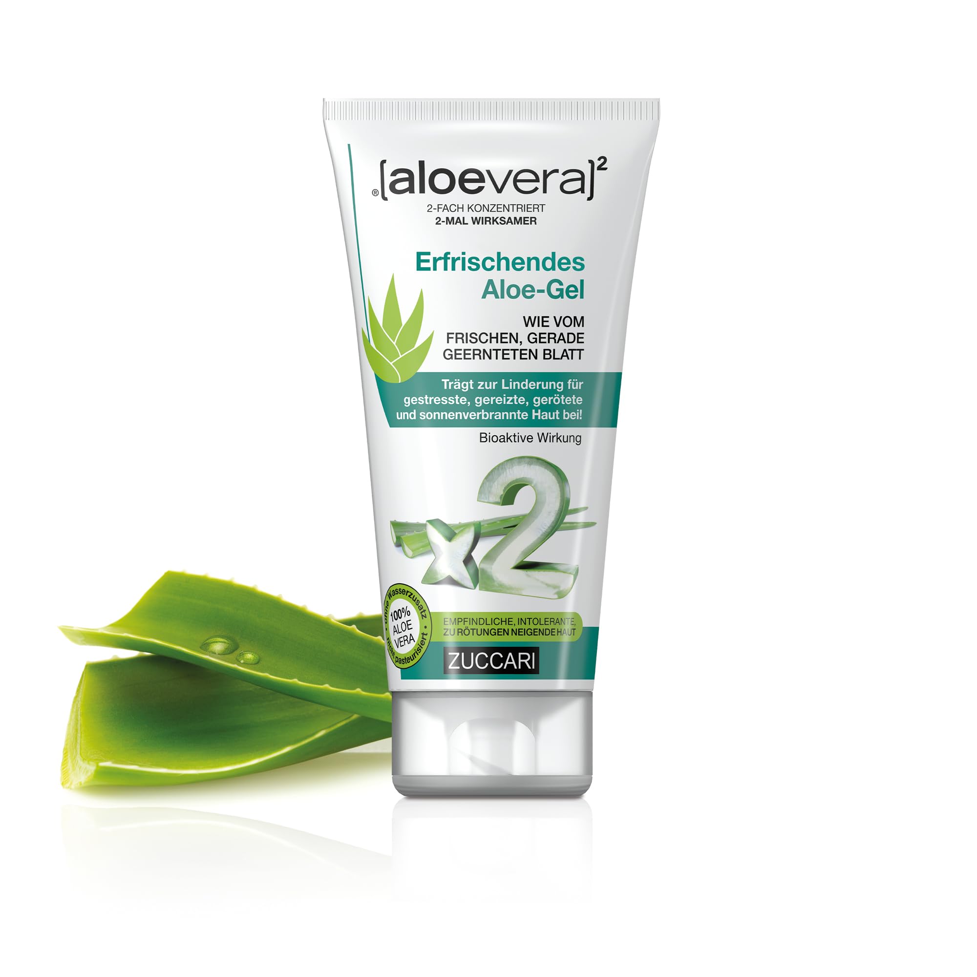 ZUCCARI Aloe Vera Gel - 100 Prozent Pur (150ml) - Doppelt konzentrierte  Feuchtigkeitscreme fr besonders strapazierte Haut & bei Sonnenbrand -  Erfrischendes Gel Puree fr Gesicht, Krper und Kopfhaut : Amazon.de:  Kosmetik