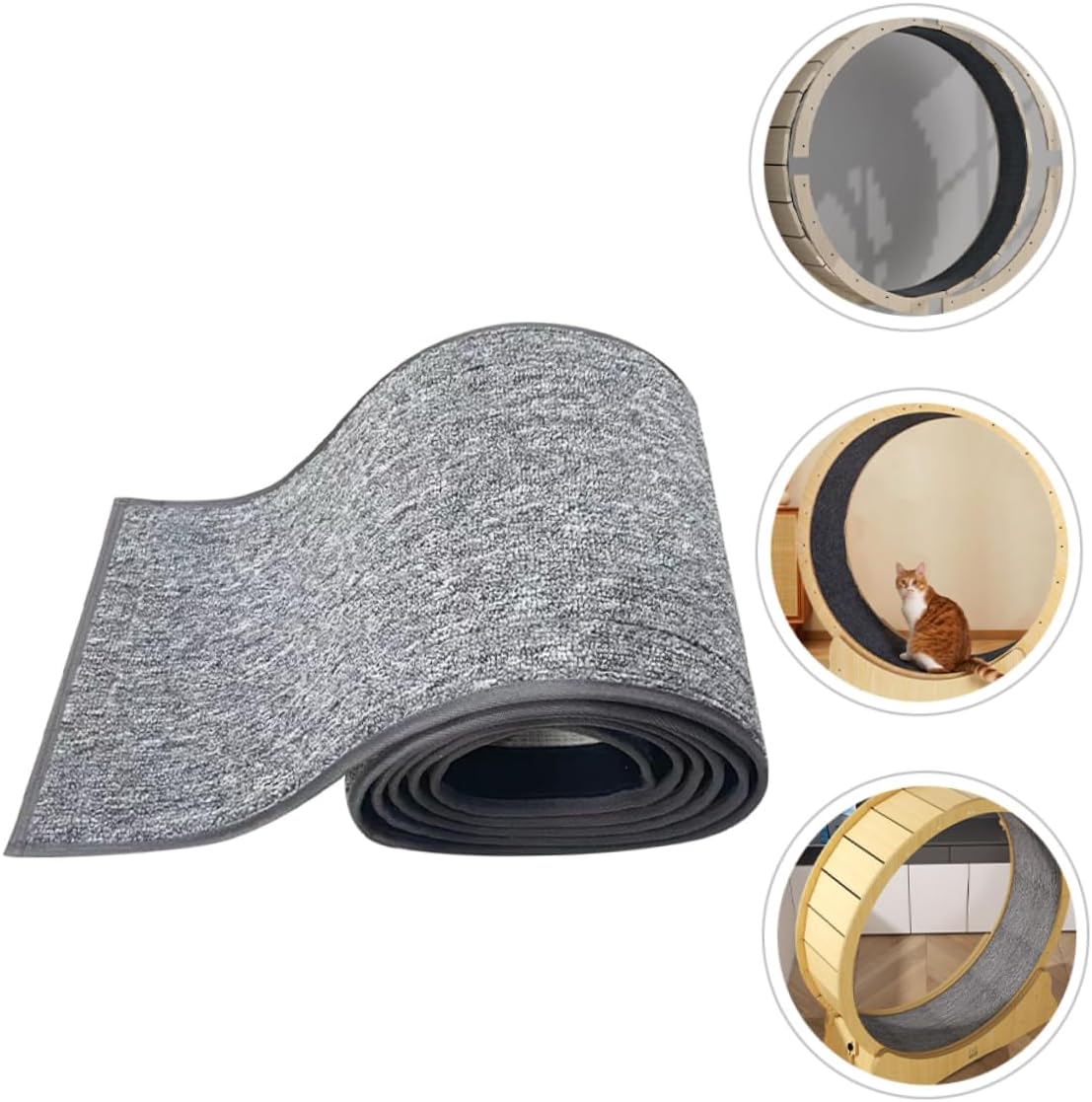 Kisangel Cat Wheel Replacement Mat Cat Running Felt Cushion for Pets and Easy to Hamsters and More