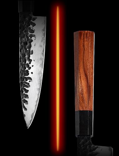 Miniatura 2 de SHOKUNIN USA Cuchillo de cocina japonés de 5 pulgadas, cuchillo de chef, cuchillo de cocina de acero inoxidable japonés HSS - Cuchillos de chef