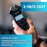 Tascam DR-07X Grabadora de Audio Digital Estéreo Portátil de Mano e Interfaz de Audio USB, Campo Profesional, AV, Música, Grabadora de Dictado
