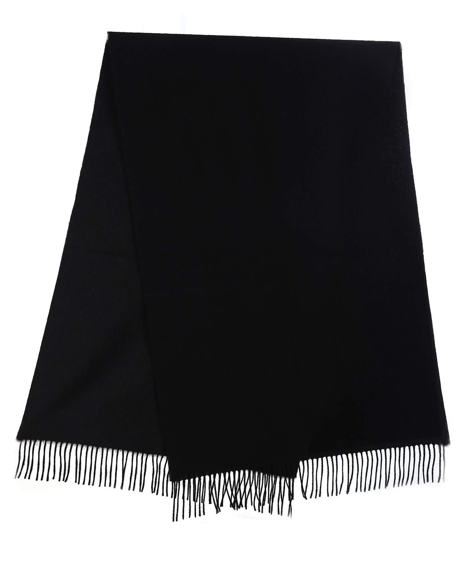 Edinburgh Cashmere Women's Black 100% Pure Lambswool Stole – 60X180 Cm, Extra Fine Large Stole Featured In Vogue, Gq, Tatler & Grazia | Winter Wear & Apparel, Watch