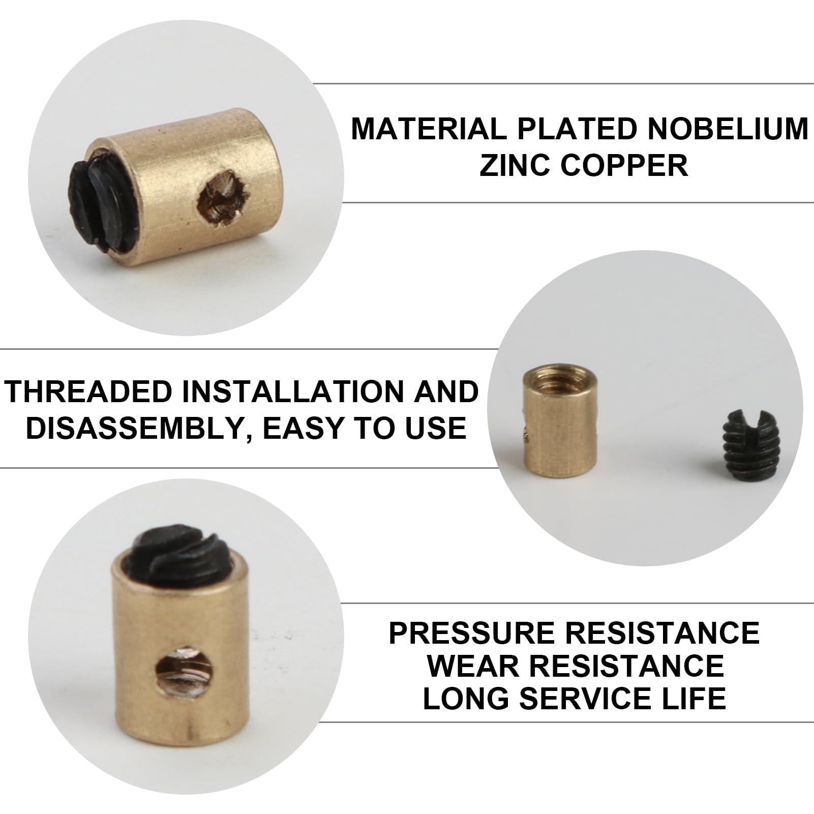 24 Pièces Serre Cable Velo Kit De Réparation De Câble D'Accélérateur D'Arrêt De Câble Adapté Aux
