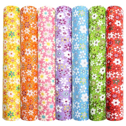 Aucuu 7 Piezas 50x50cm Diseño de Retales Algodón...