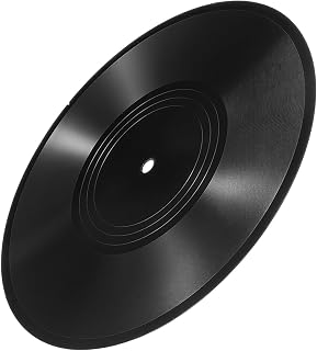 ULDIGI Blank Vinyl Records Robusta Dekorativa Vinylskivor för Väggdekor med Realistiska Spår Målningsbara Ytor för DIY Vinylväggdekoration Vintage för Hem Studio och Fest Färgpennor