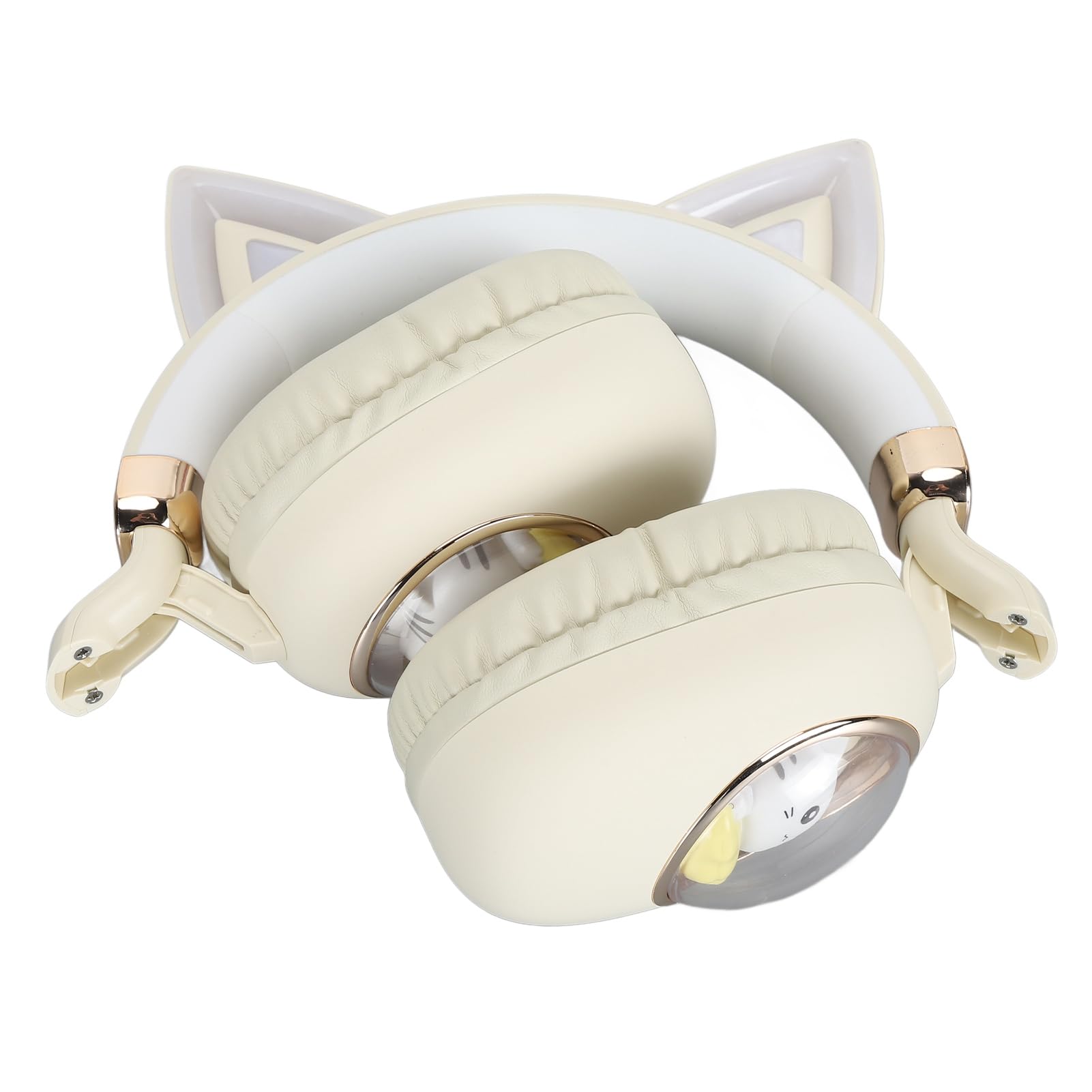 Cat Ear Bluetooth Headphones, Safe Sound Technology (Khaki)