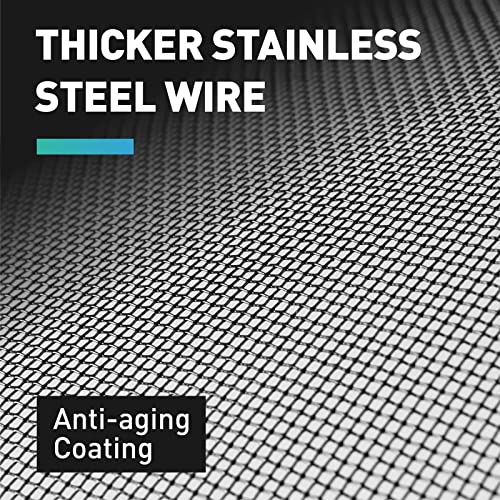 Fcsotsps 304 Stainless Steel Woven Wire Mesh 22 Mesh - 35In X 10Ft Hole 0.3Mm Wire Mesh Air Vent Mesh,Window Door Screen Mesh Roll Replacement (Diy Custom And Easy Install) #TOP6