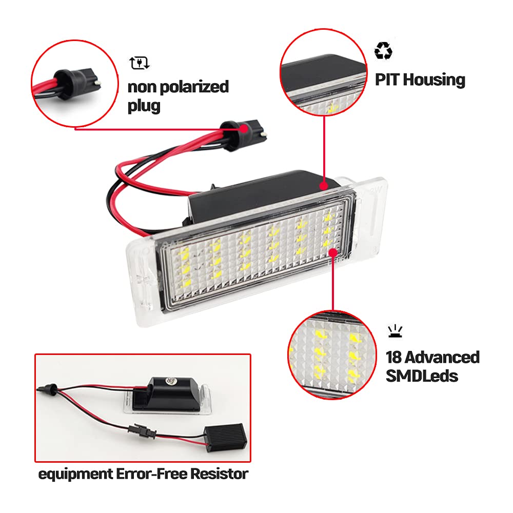 1 coppia LED Targa Luce Per Chevrolet Corvette Camaro Cruze SS Impala per Opel Mokka Insignia per Cadillac ATS CTS XTS SRX per Buick GMC (PZ055)