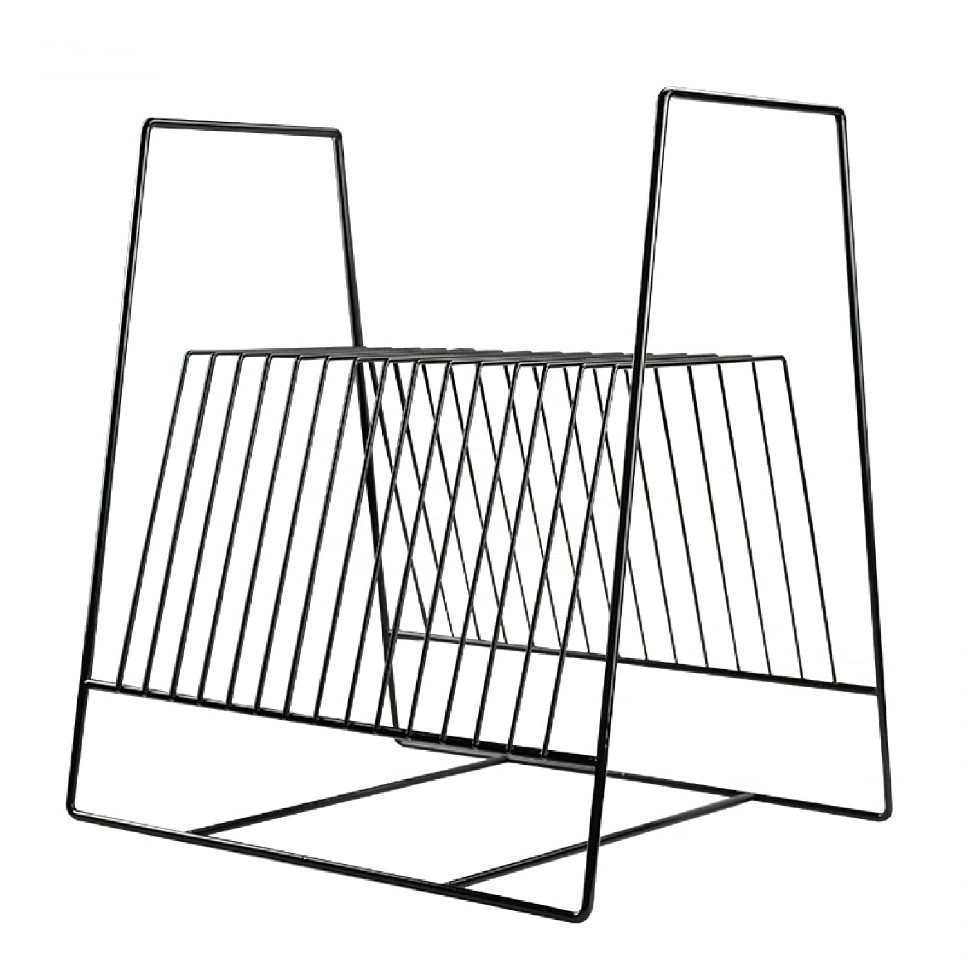 LP Vinyl Design - Scaffale per magazzino, per 50-60 LP in vinile da 12 pollici, colore: Nero