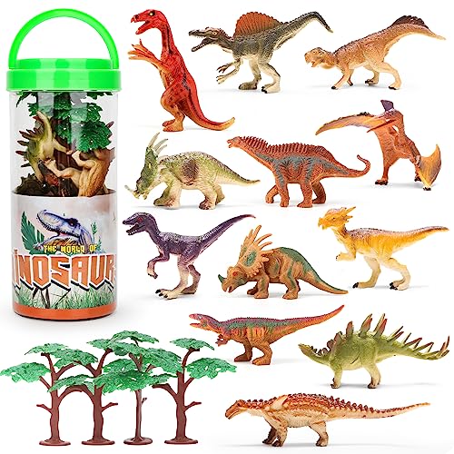 60 Stück Dinosaurier-Figuren Set - Niedliche Mini-Dinos Aus Harz Für Garten, Puppenhaus & Dekoration