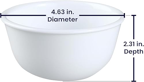 Miniatura 2 de Corelle Livingware Winter Frost White - Tazón de postre de 11 onzas (juego de 4) por Corelle Coordinates