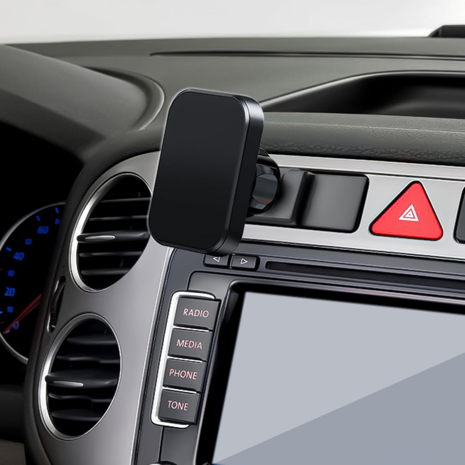 Car Phone Holder, Air Vent Hands Free Adjustable Stand, Auto Cradles Dashboard Mount for Volkswagen Tiguan 2009-2017, Custom Magnetic Navigation Bracket for iPhone, All Smartphone