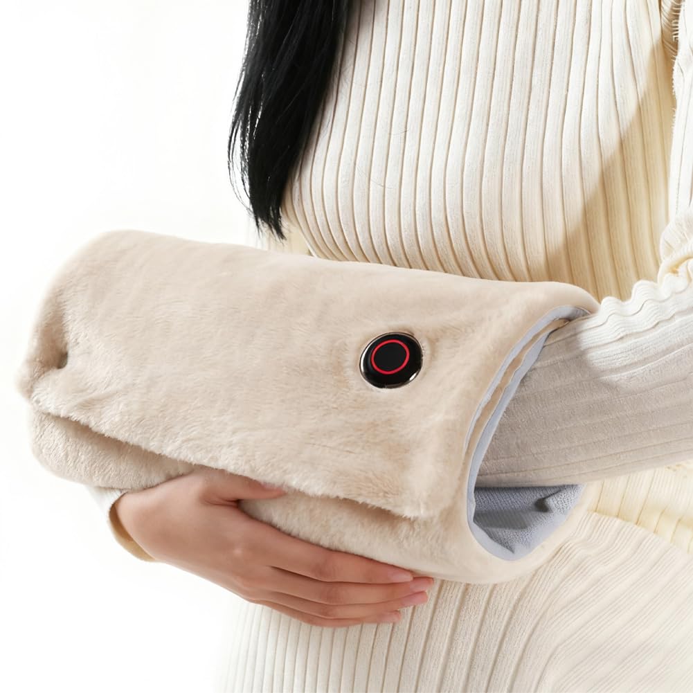 YJZQ Coussin Chauffant USB Tapis Chauffe Main Dos Cou Épaules Lombaire Genou Mini Châle en Graphène Lavable 3 Modes - Température Contrôle 40℃ à 54℃ pour Bureau Voyage Salle 30x60 cm