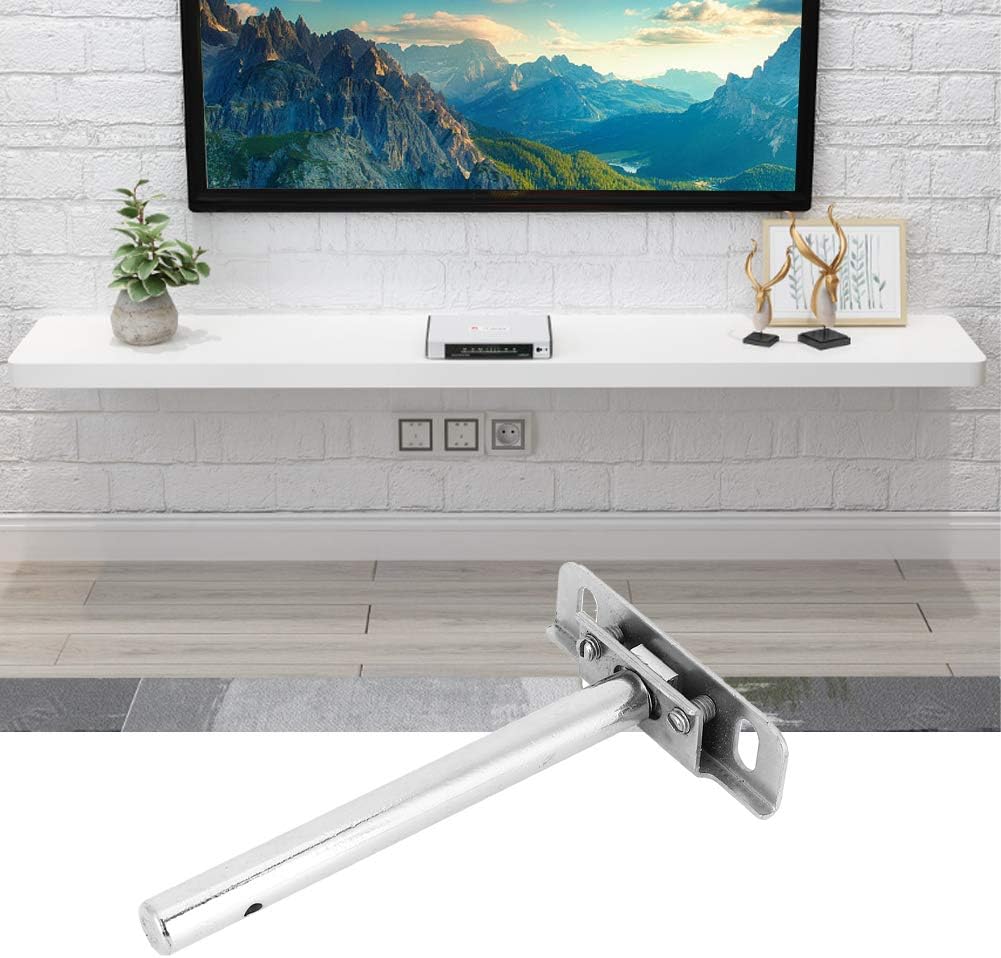 Floating Shelf Bracket Invisible Shelf Bracket Shelf Support Bracket Concealed Mounting Plate for Wall Bookshelf Strong Durable Plated 5 Inch 10 Pieces