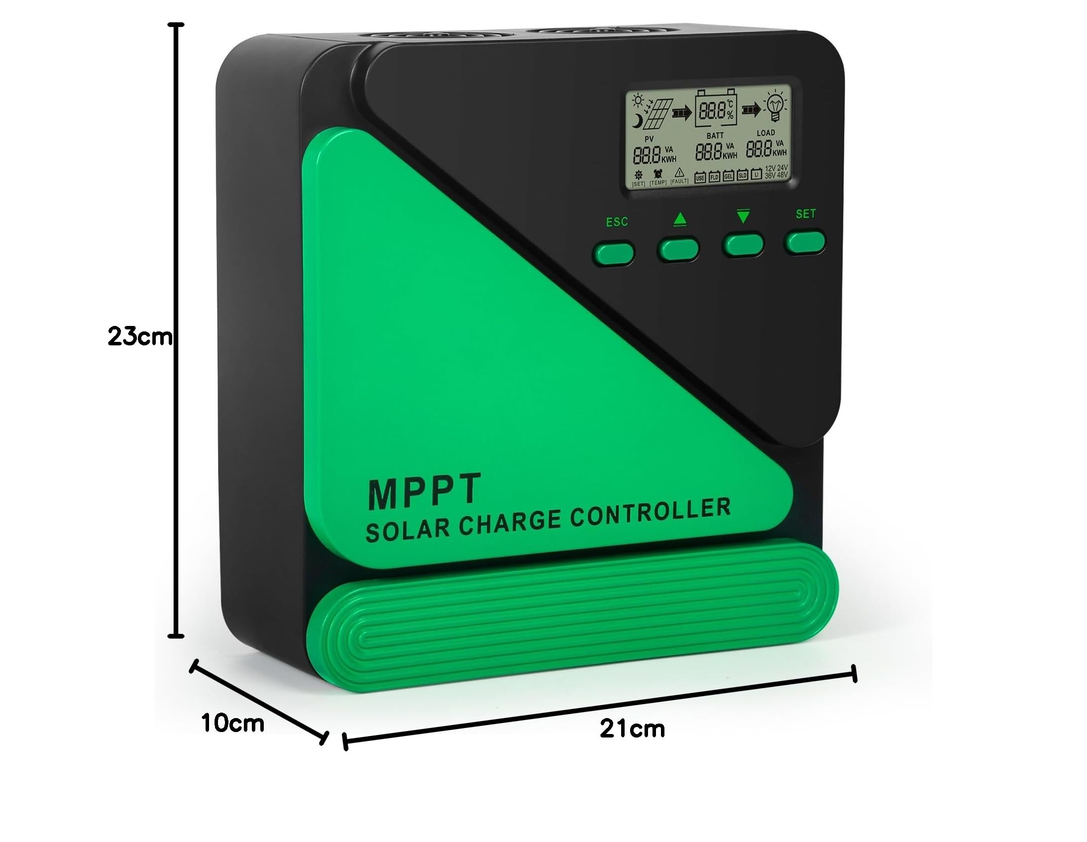 DEWIN Regolatore di Carica Solare MPPT,12V/24V 40A Regolatore di Carica Automatico MPPT Regolatore della Batteria del Pannello Solare per Batteria Sigillata e al Litio