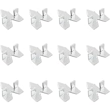 HJGarden 100PCS Picture Frame Clips Fixing Nails Anti Bend Airplane Style Frame Handle Installation Tool Silver 0.43x0.16inch Iron Glass Installation Push Nails