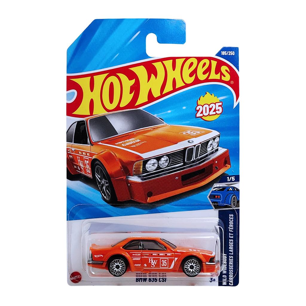 Hot Wheels 1:64 Scale BMW 635 CSi Wild Widebody Ages 3 Years and Up 185/250 (Oange)-image-39