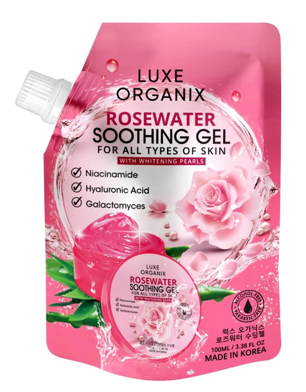 Luxe Organix Rose Water Soothing Gel - 100ml