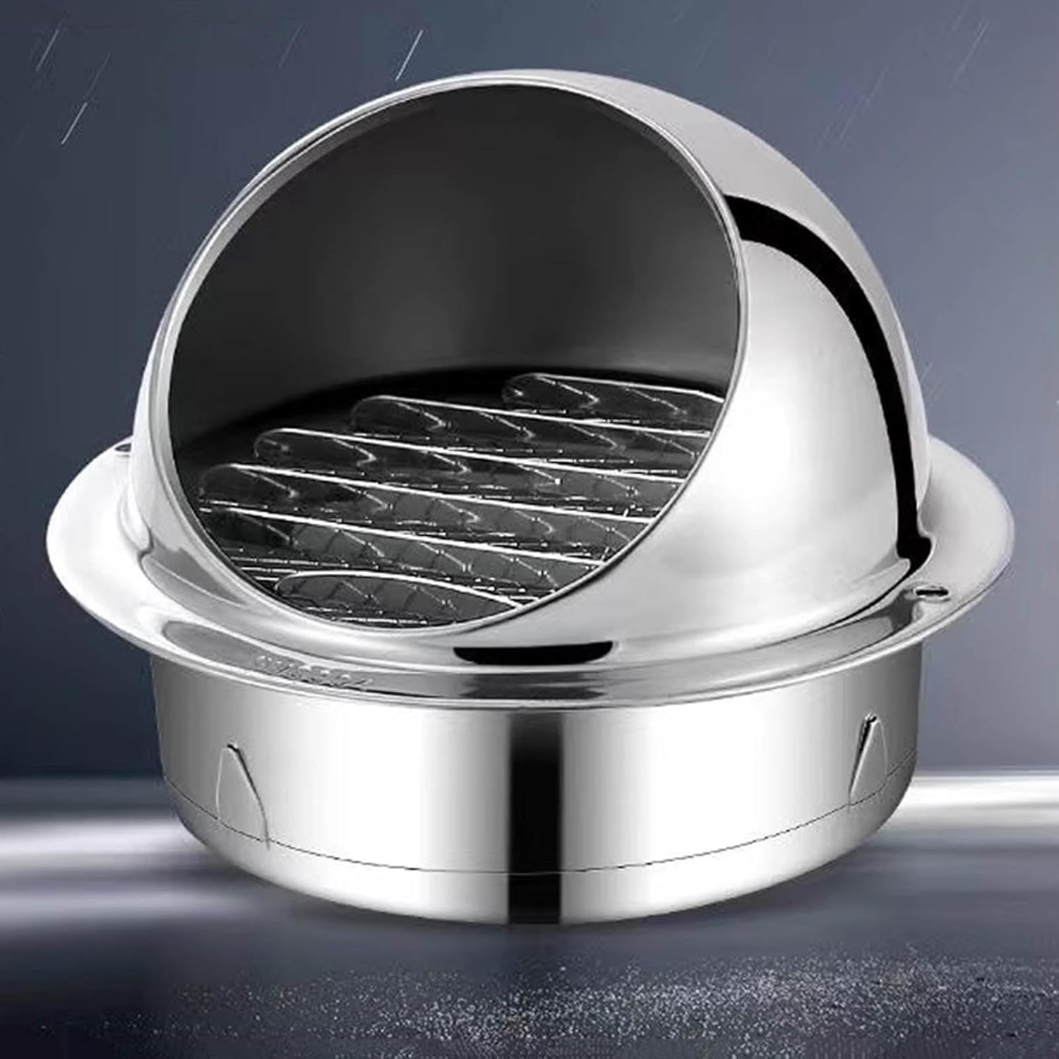 JvFbjLF Domestic/commercial Stainless Steel Vents Wall-mounted Exhaust Grille Covers Ductwork Ventilation Fittings(180mm)
